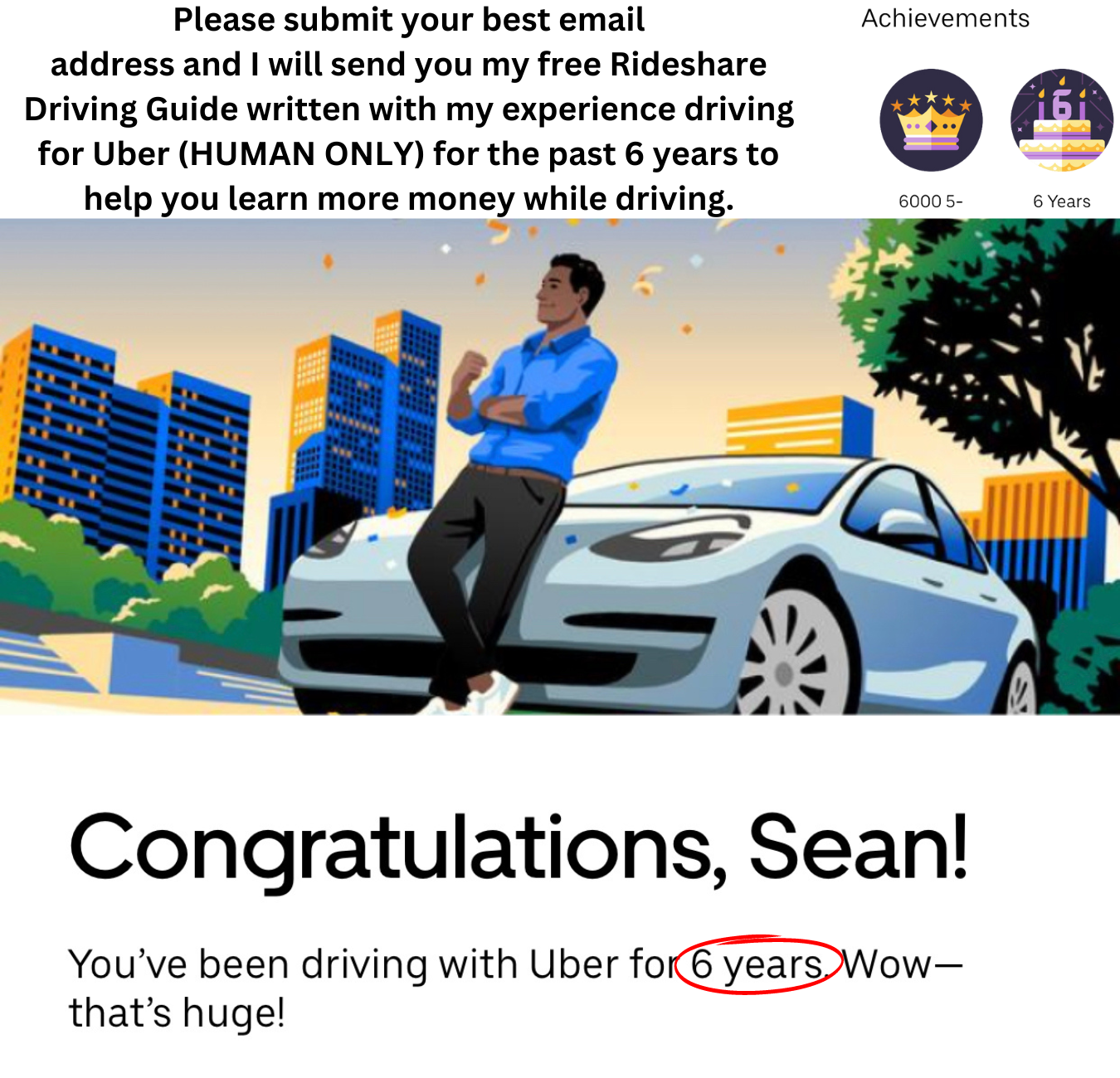 6 years with Uber image